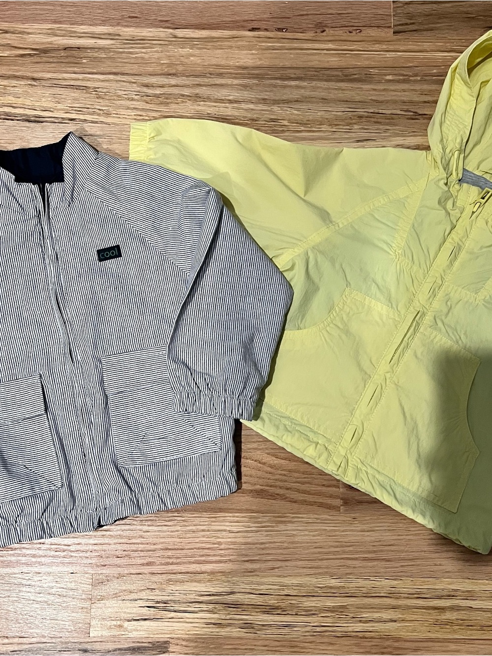 Kids' Baby boy Striped Jacket & Yellow Windbreaker Set Jackets